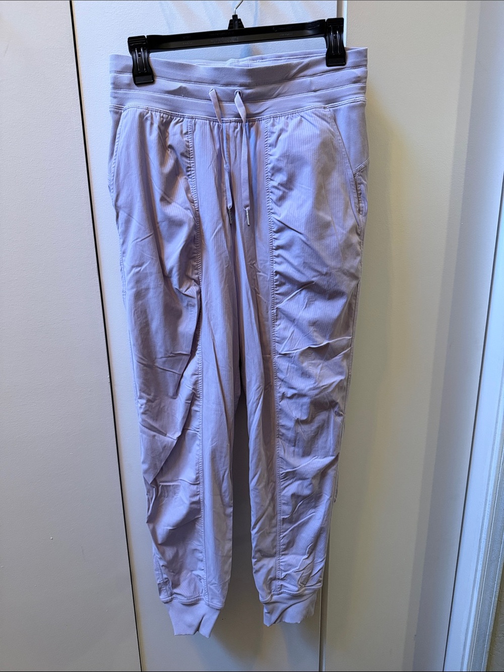 lululemon athletica Light Lavender dance studio joggers - lined! Size 6